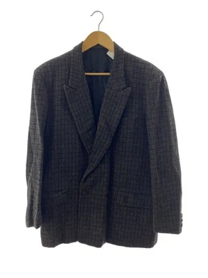 COMME des GARCONS HOMME Double Peak Lapel Tailored Jacket M Wool BRW Check HJ 08 - Image 1 of 4