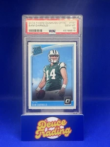 Donruss Optic 2018 - Clasificado novato Sam Darnold #151 (RC) PSA 10 - Imagen 1 de 3