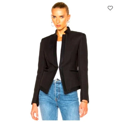 NWT Rag & Bone Waverly black lambs leather blazer jacket designer luxury formal - Image 1 of 4