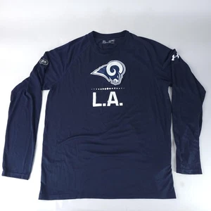 Camisa de los Rams de Los Ángeles para Hombres Mediana Azul Marino NFL Fútbol Manga Larga NFL Combinar - Imagen 1 de 10