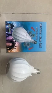 Christmas Pattern Projector Light E27 RGB Light Bulb Voice-Controlled UK7 - Picture 1 of 4