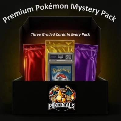 Premium Pokémon Mystery Pack – 3 Graded PSA/BGS/CGC Cards - Image 1 of 4