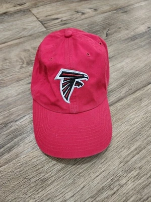 Atlanta Falcons Hat NFL Football ’47 Brand Clean Up Dad Cap Red OSFA Adjustable - Image 1 of 4
