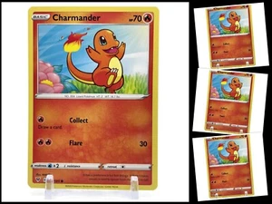 Pokemon Sword & Shield VIVID VOLTAGE 023/185 Charmander 4X Mint/NM Playset X4 - Picture 1 of 3