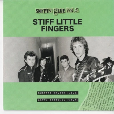 STIFF LITTLE FINGERS Suspect Device 7" VINYL w/PS PUNK ROCK Green Vinyl Foto 1 de 2
