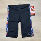 Tyr Mens Durafast Jammer Black With Graphics Size 32 Nwt