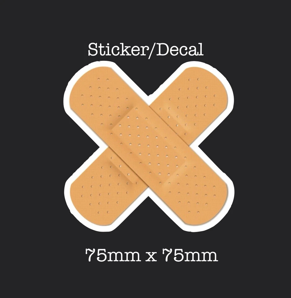 Band-Aid sticker 3x3" Joke, Gag Sticker - image 1 of 1