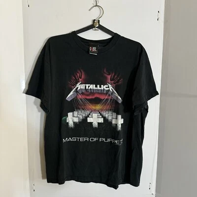 Camiseta Metallica Master of Puppets Gigante Vintage 1994 Hombre’s Talla L Negra Foto 1 de 4