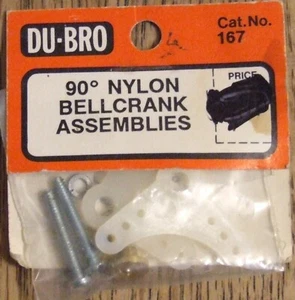 DU-BRO, #167, 90 DEG NYLON BELLCRANK ASSEMBLIES - Picture 1 of 1