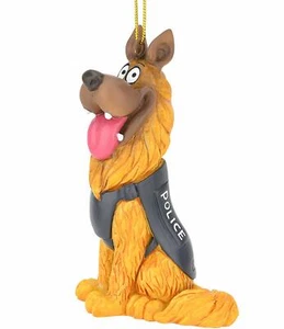 Tree Buddees Police Officer Dog K9 German Shepherd Christmas Ornaments Policeman - Picture 1 of 7