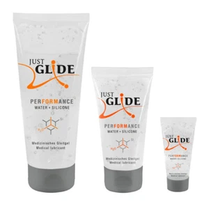 Lubricante a base de agua y silicona Just Glide Performance * Lubricante híbrido para anal * - Imagen 1 de 10