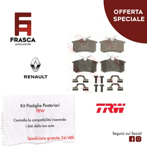 Pastiglie Freno Posteriori TRW Renault Megane CC I II Coupe III Grandtour IV - Imagen 1 de 3