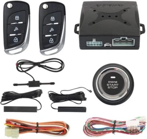 PKE Passive Keyless Entry Car Alarm & Remote Start System DC12V - Max 6ft Range - Picture 1 of 9