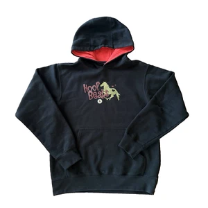 Girls Case IH International Harvester Black Hoodie Horse Sweatshirt Sz L 14/16 - Picture 1 of 8