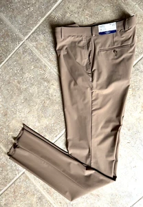 Hart Schaffner Marx New York Performance Dress Pants 42R Unhemmed Camel $155 NEW - Picture 1 of 8