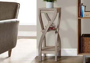 Dark Taupe Indoor Plant Stand Accent Table - Picture 1 of 4