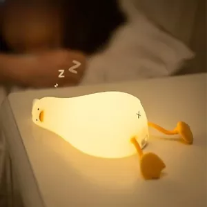 Lying Duck LED Sleep Night Light Bedside Table Lamp USB Charging Table Lamp 2022 - Picture 1 of 9