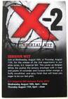 X-2 IMPERIAL WIT 4X6 inch Beer COASTER, Mat, Card, DuClaw, Maryland, August 2011