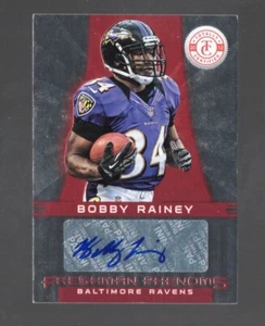 2012 Totally Certified Platinum Red /290 Bobby Rainey #105 Rookie Auto RC - Picture 1 of 2