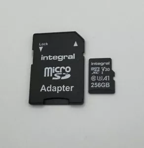 Integral 256gb A1 U3 V30 High Speed Micro SD Card With Adapter - Picture 1 of 1