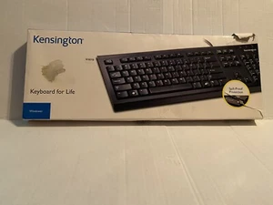KENSINGTON COMPUTER K64370A Lightly Used KEYBOARD CABLE USB BLACK For Windows - Picture 1 of 6