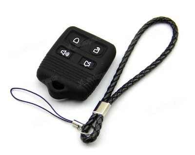 Funda Silicona Negra para Ford Lincoln Mercury Llave Remota 4 Botones F4RBK Foto 1 de 4