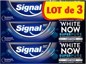 *Lot de 3* dentifrice signal white now superpure 75ml - Imagen 1 de 1