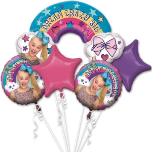 JoJo Siwa Balloon Bouquet ~ Girls Birthday Party Decorations Supplies ~ 5pc - Picture 1 of 4