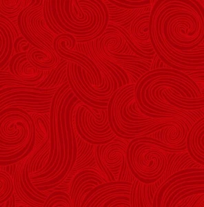 Feline Drive Fabric JUST COLOR! Tonal Red Delicious Fat Quarter (18"x22") FQ - Picture 1 of 8