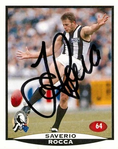 Signed 1997 Collingwood Magpies AFL Select Football Sticker Card - Saverio Rocca - Picture 1 of 3