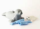 Lego Seal with Baby Seal Pup plus two blue fish