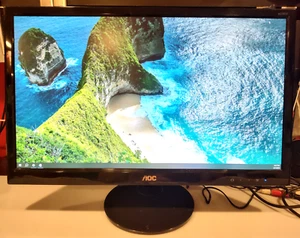 AOC E2351F 23" LED Full HD LED Monitor DVI VGA + cables - Picture 1 of 18