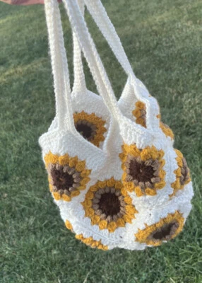 Sunflower Bag Crochet Handmade - Image 1 of 3