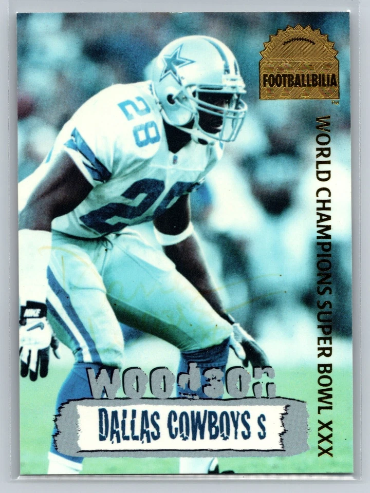1996 Collectors Edge Darren Woodson DCA-15 Dallas Cowboys NFL  /4000 - Image 1 of 2