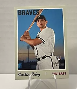 ๐ฅ 2019 Topps Heritage ATLANTA BRAVES ROOKIE - AUSTIN RILEY ๐ฅ - Picture 1 of 4