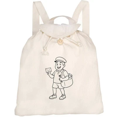 Canvas-Rucksack / Backpack "Friendly Postman" (RK00042842) - Bild 1 von 2