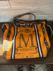 Borsa tote Rebecca Ray Canvas "M" Mettlers Equestrian American Couture ~ rara - Foto 1 di 15