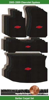 Conjunto de tapete berbere personalizado para Chevrolet Equinox 05-09 com logotipo (4 peças) #CHT - Imagem 1 de 4