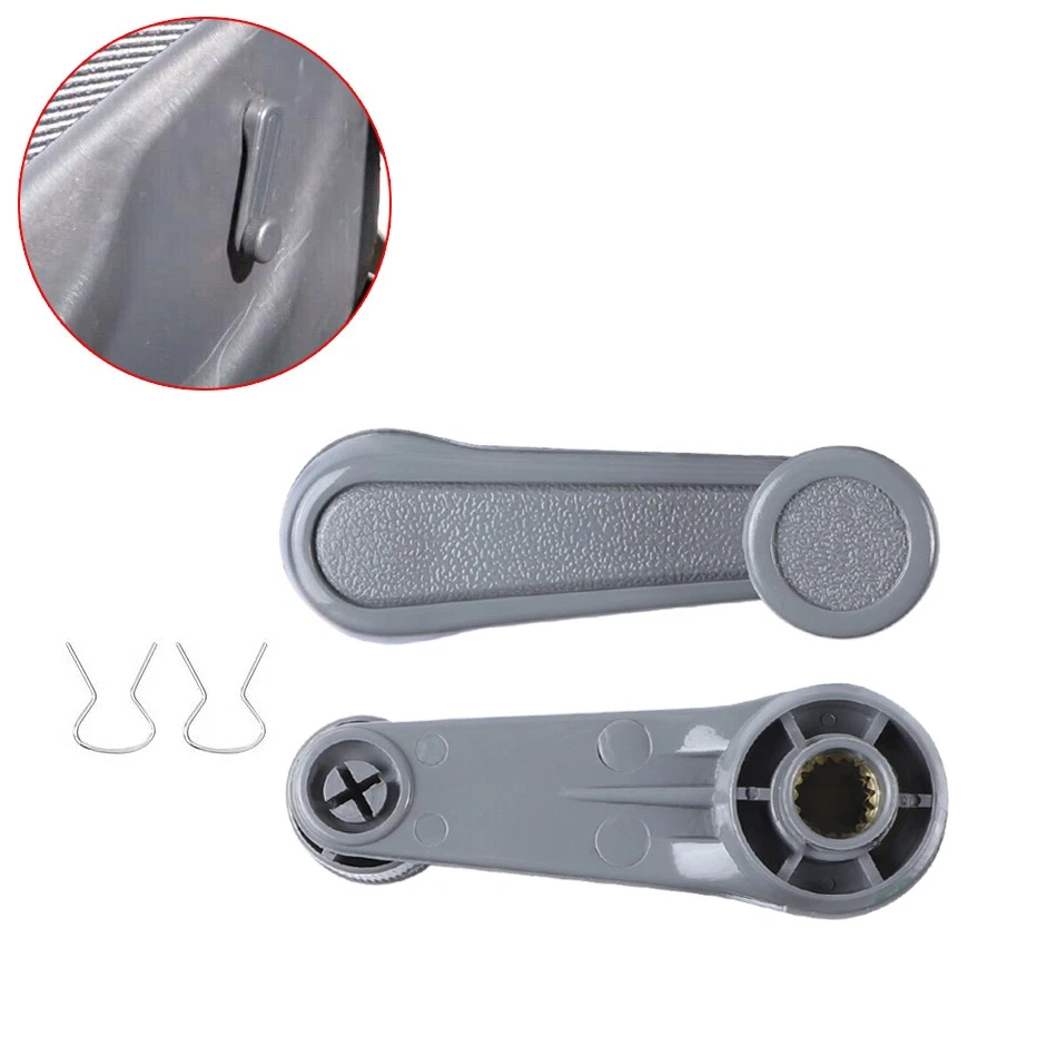 Manija de palanca de manivela de ventana de 2 piezas para camioneta Toyota Tacoma T100 Corolla Matrix Yaris Foto 1 de 4