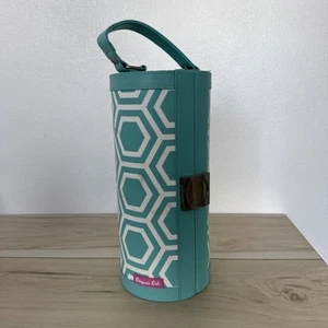 Origami Owl Mobile Jewelry Bar Travel Case box Teal Pre Owned - Picture 1 of 7