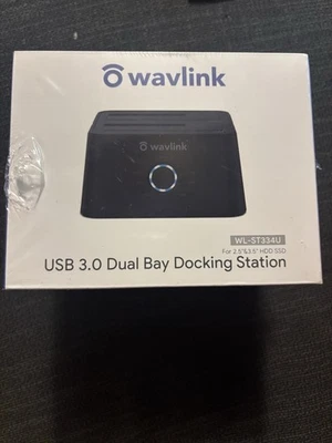 Wavlink Dual Bay External Hard Drive Docking Station USB 3.1 to SATA I/II/III - Image 1 of 4