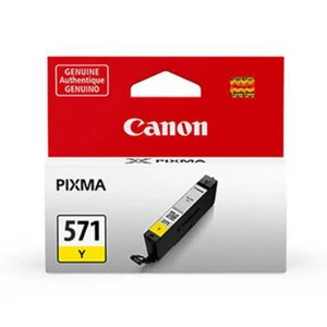 CLI-571 Yellow Original Canon Pixma 571 Genuine Printer Ink Cartridge - Picture 1 of 1