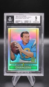 Johnny Unitas 2000 Topps Chrome Refractor Reprints 1974 Beckett 9 Mint #R18 - Picture 1 of 2