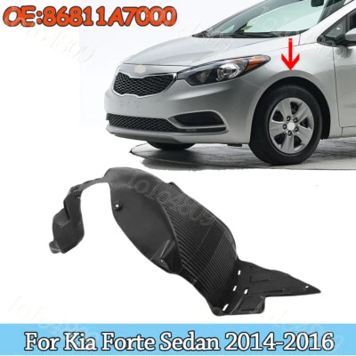 For Kia Forte Sedan 2014-2016 Front Fender Liner Protector Left Side 86811A7000 - Image 1 of 4