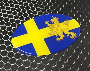 Bandera de Suecia Ovalada Cúpula Calcomanía Emblema Flexible Coche Adhesivo 3D 3.25"x 2" Sverige - Imagen 1 de 6
