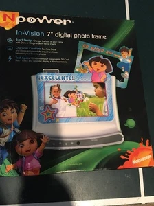 Dora And Go Diego Go In-Vision 7" 3 in 1 Digital Photo Frame-NEW! - Picture 1 of 7