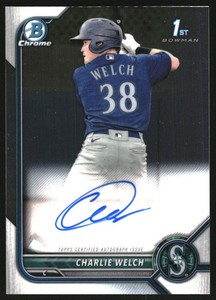 2022 Bowman Chrome Prospect Autographs #CPACW Charlie Welch