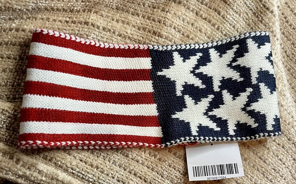 (NUEVO CON ETIQUETAS) DIADEMA MEZCLA ALGODÓN, ESTRELLAS Y RAYAS Foto 1 de 3