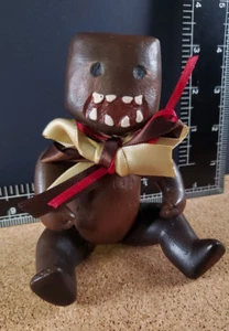 Handmade Porcelain Domo Kun Doll - Artist Fan Art - Poseable Sculpted Figurine - Picture 1 of 13
