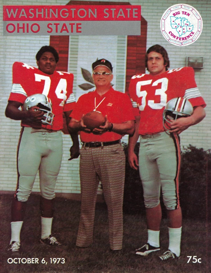 1973 10/6 football program Washington State Cougars Ohio State Buckeyes VG - Image 1 of 1